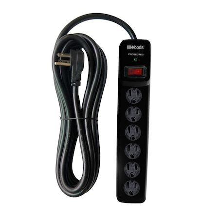 Southwire Outlet Tap, Surge, 15 ft., Black 41515